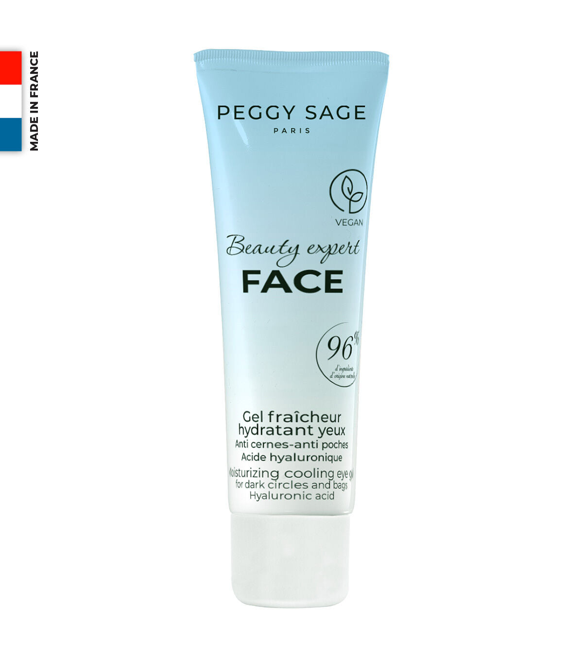 PEGGY SAGE BEAUTY EXPERT VISO Gel contorno occhi fresco idratante anti-occhiaie-anti-borse - acido ialuronico 15ml (402600)