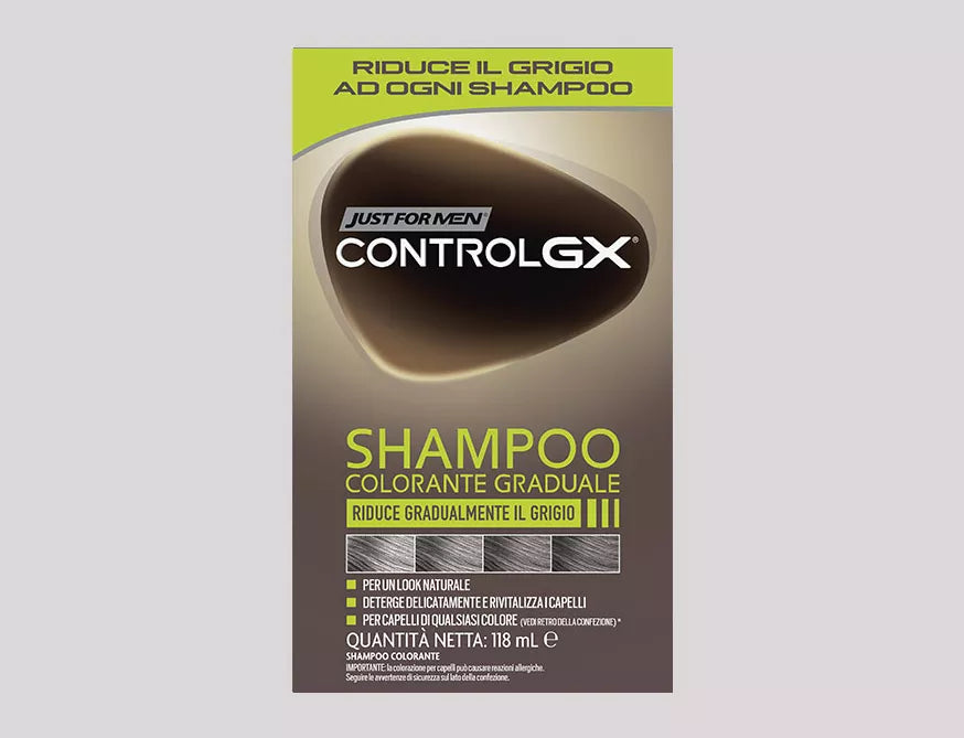Shampoo Colorante Uomo Just For Men Control GX 118ml