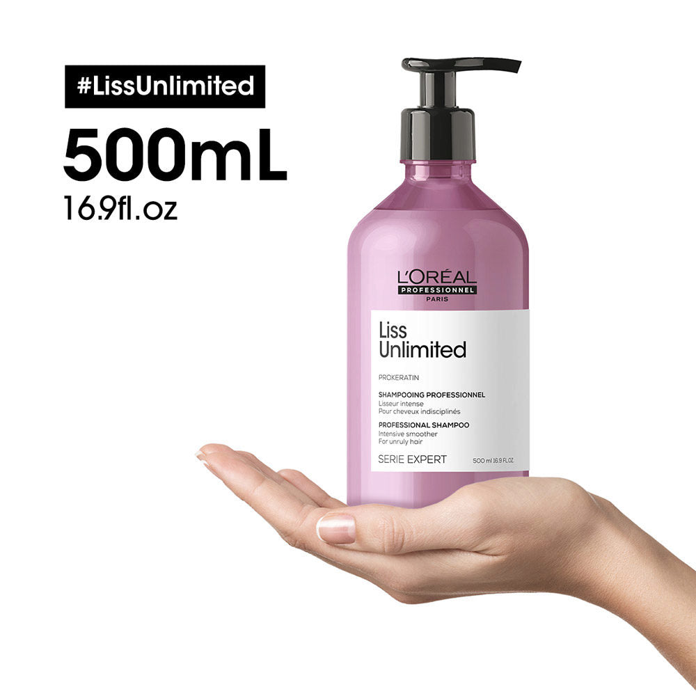 L'Oréal Professionnel Paris Serie Expert Liss Unlimited Shampoo 500ml - shampoo per capelli crespi