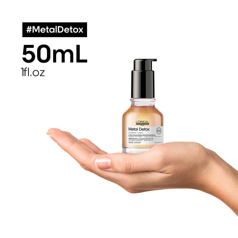 L'Oréal Professionnel Paris Serie Expert Metal Detox Oil 50ml - olio per capelli danneggiati