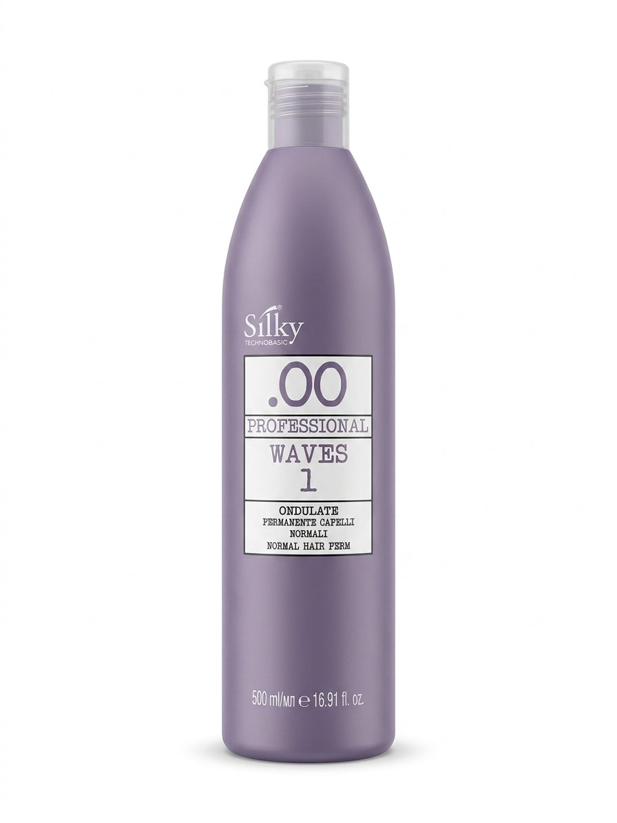 Silky Technobasic .00 Professional Waves 1 - Liquido per Permanente Capelli Normali 500 ml