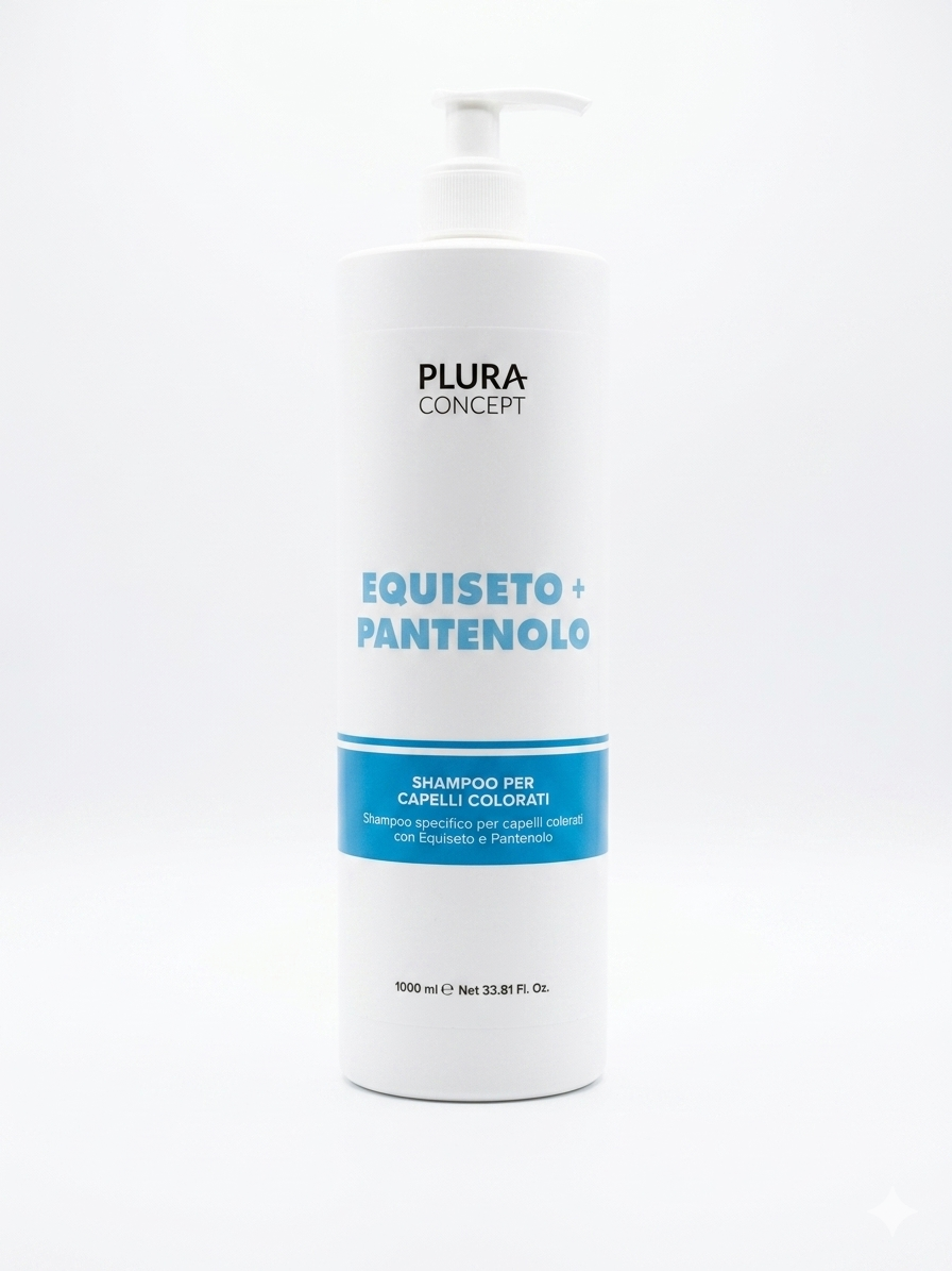 Shampoo per Capelli colorati – Equiseto e pantenolo Plura concept 1000ml