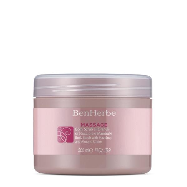 Scrub Corpo ai granuli di Nocciole e Mandorle 500ml benherbe