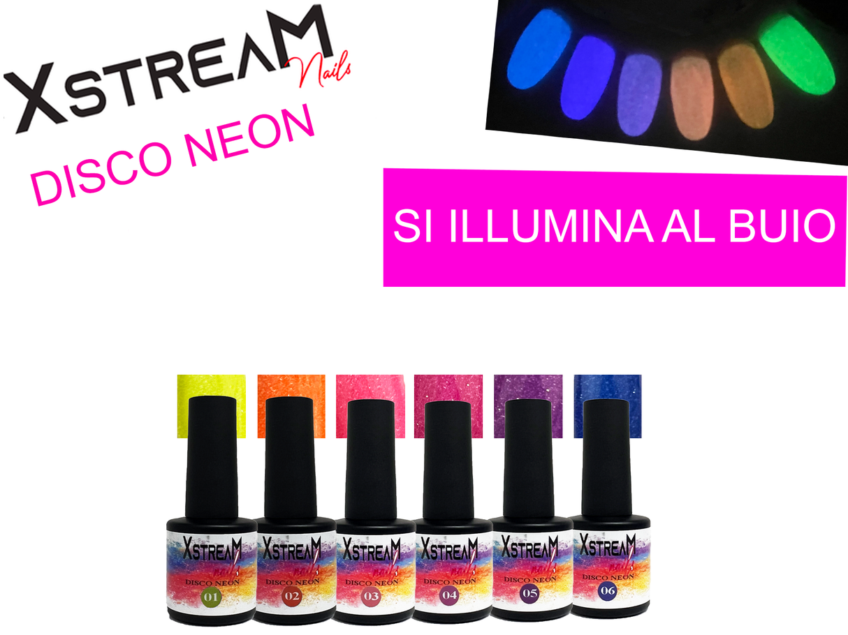 Smalto Semipermanente disco neon XstreaM 7 ml (1-6)
