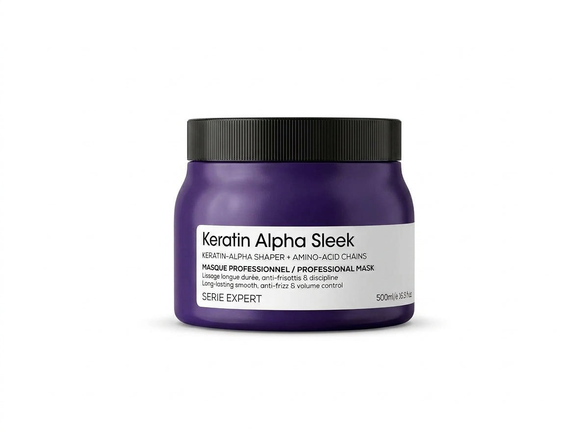L'Oréal Professionnel Keratin Alpha Sleek Maschera Lisciante Anti-Crespo 2x più lisci - Serie Expert - 500ml