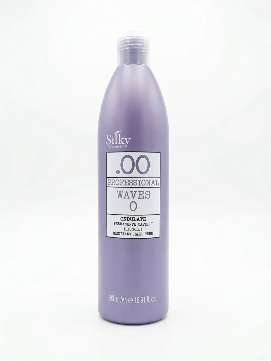 Silky Technobasic .00 Professional Waves 0 - Liquido per Permanente Capelli Difficili e Resistenti 500 ml