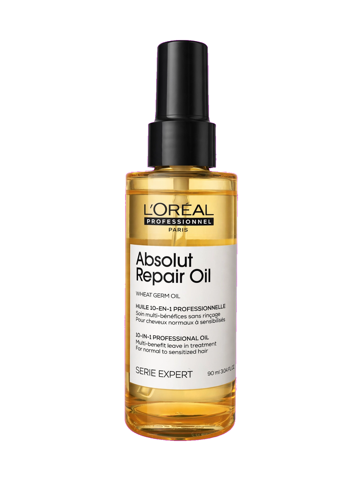 L'Oréal Professionnel Absolut Repair Oil 90ml - Olio 10-in-1 Professionale - Con Olio di Germe di Grano - Per Capelli Normali a Sensibilizzati