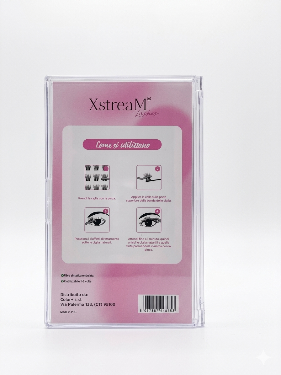 Box Ciglia a ciuffetti XstreaM Lashes 100