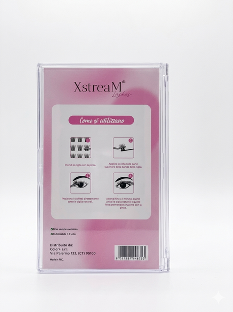 Box Ciglia a ciuffetti XstreaM Lashes 100