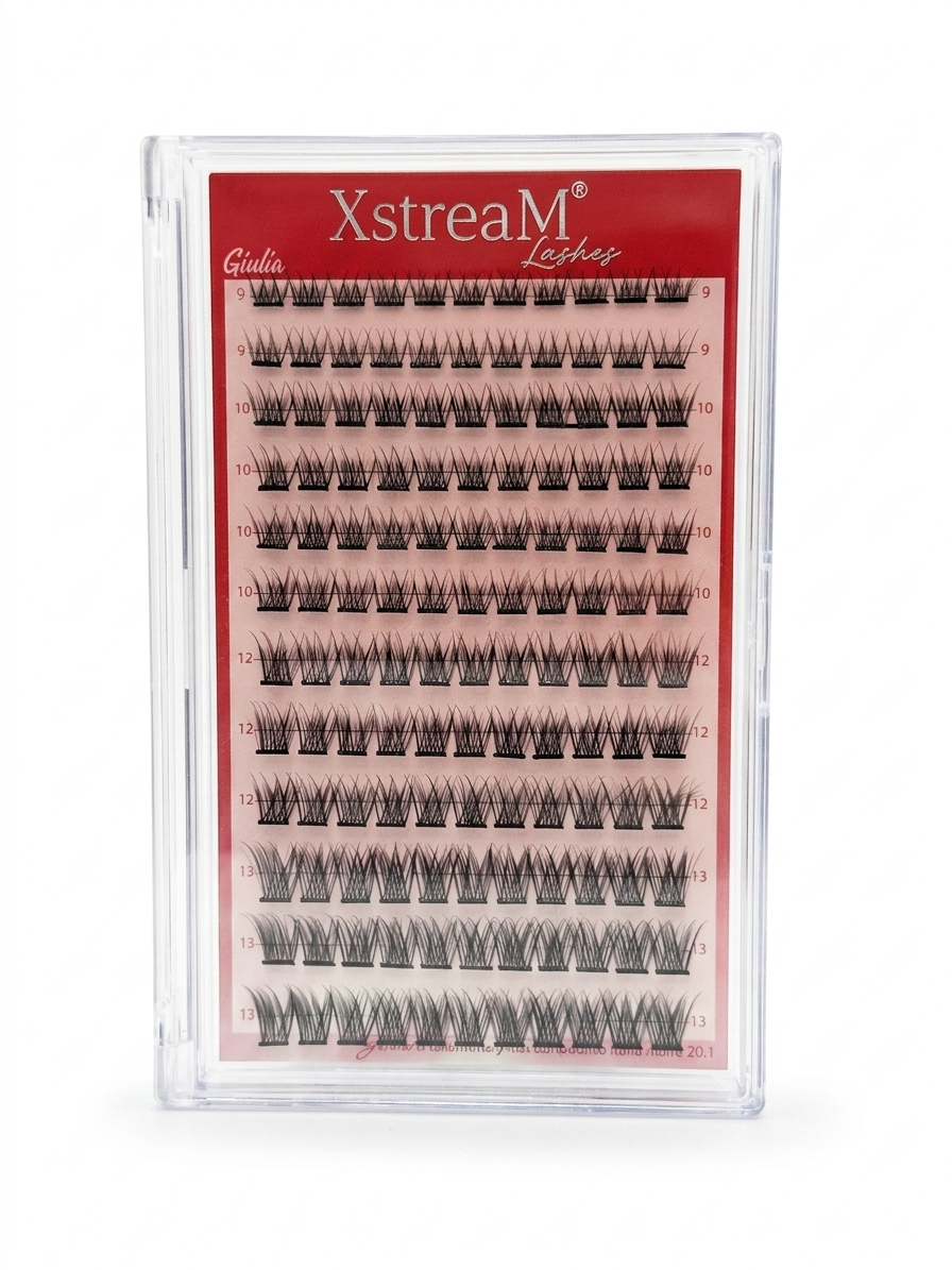 box Ciglia adesive a ciuffetti XstreaM Lashes giulia 201