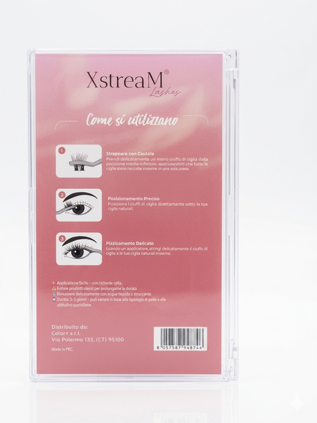 box Ciglia adesive a ciuffetti XstreaM Lashes giulia 201