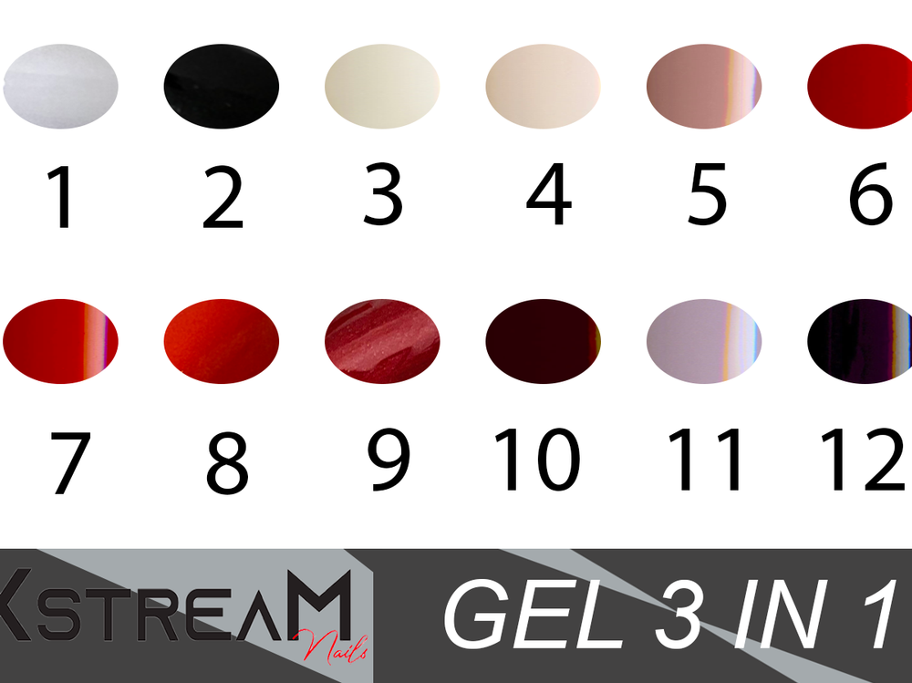 Smalto Semipermanente 3in1 XstreaM 7 ml (1-12) - Color+ srl