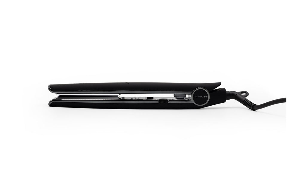 piastra CORIOLISS C1 BLACK SOFT TOUCH CHROME 230°