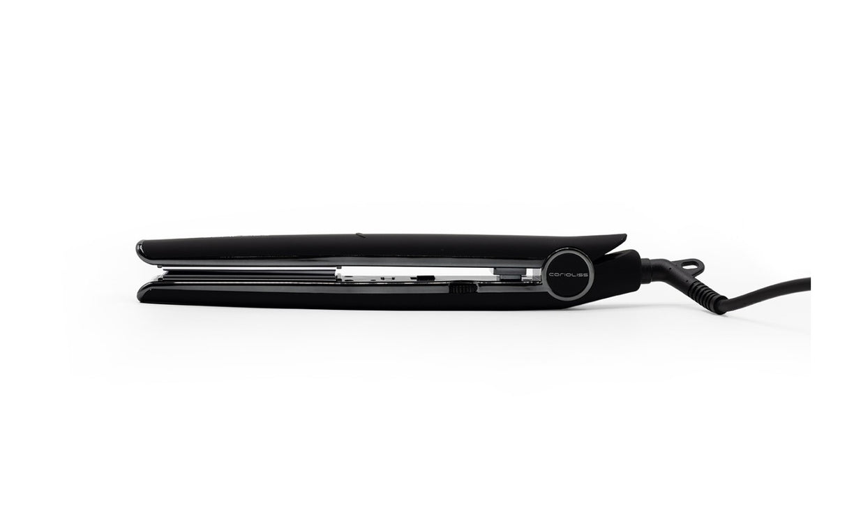 piastra CORIOLISS C1 BLACK SOFT TOUCH CHROME 230°
